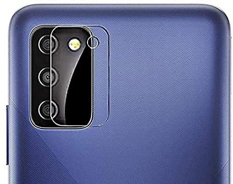 Transparent Back Camera Lens Glass Protector for Oii Samsung Galaxy A02s  (Pack of: 2)