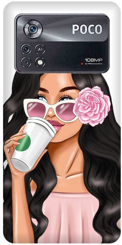 play fast Back Cover for POCO X4 Pro 5G, GIRL, CUTE, GIRL, LOVELY, GIRL, ANIME, LOVE  (White, Hard Case, Pack of: 1)