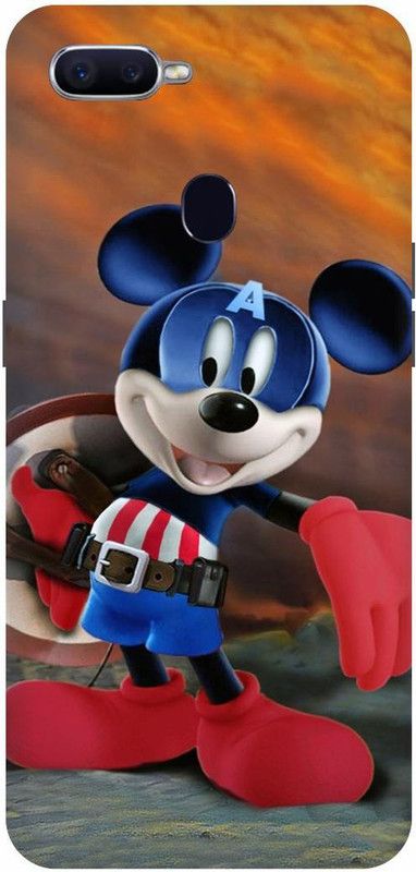 PICHKU Back Cover for REALME U1-RMX1831-MICKEY,MOUSE,MINNIE,DOLL,TEDDY,LOVE,CARTOON,GIRLS,CUTE,PINK  (Pink, Hard Case, Pack of: 1)