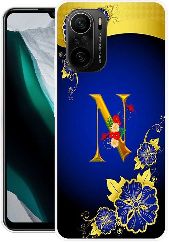 MUSKAY Back Cover for Mi 11x  (Blue, Yellow, Grip Case, Silicon, Pack of: 1)