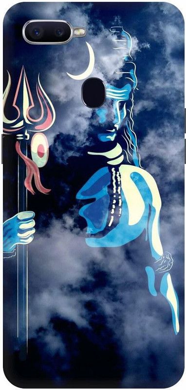 PICHKU Back Cover for REALME U1-RMX1831-SHIV,JI,SHIVA,SHAMBHU,MAHAKAL,BHOLENATH,TRISHOOL,OM,AGHORI,KEDARNATH  (Blue, Hard Case, Pack of: 1)