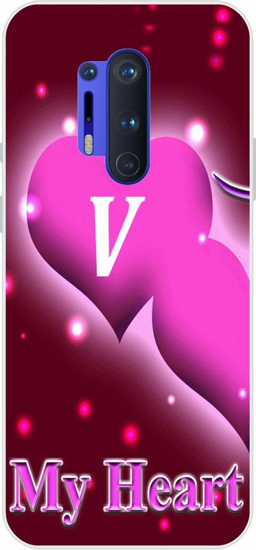 Artcase Back Cover for OnePlus 8 Pro  (Red, Pink, Dual Protection, Silicon, Pack of: 1)