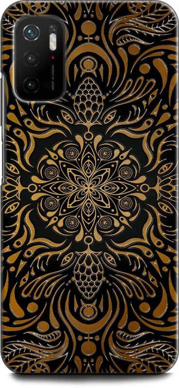 Wall Art Back Cover for POCO M3 Pro 5G PATTERNS, PINK, PURPLE, RED, COLORS, MANDALA, ABSTRACT ART, DESIGNS  (Multicolor, Dual Protection, Pack of: 1)