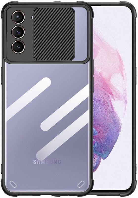 Glaslux Back Cover for Samsung Galaxy S21 Plus  (Black, Camera Bump Protector, Pack of: 1)