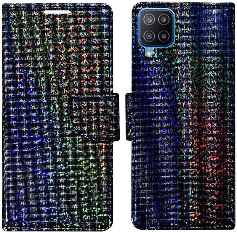 Dhar Flips Flip Cover for Samsung F12, Samsung A12 ( World's First Colour Changing Flip Cover )  (Multicolor, Pack of: 1)