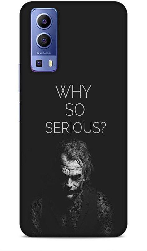 Printabulous Back Cover for Vivo Y72 5G  (Black, White)