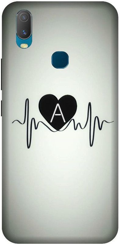 URCHIN Back Cover for Vivo U10 heartbeat, A, Latter A, Love, Heart  (Multicolor, Shock Proof, Pack of: 1)