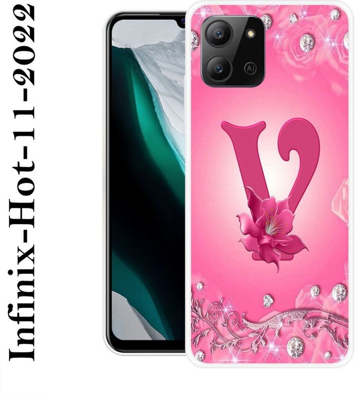 Sswastik Back Cover for Infinix Hot 11 2022  (Pink, Grip Case, Silicon)