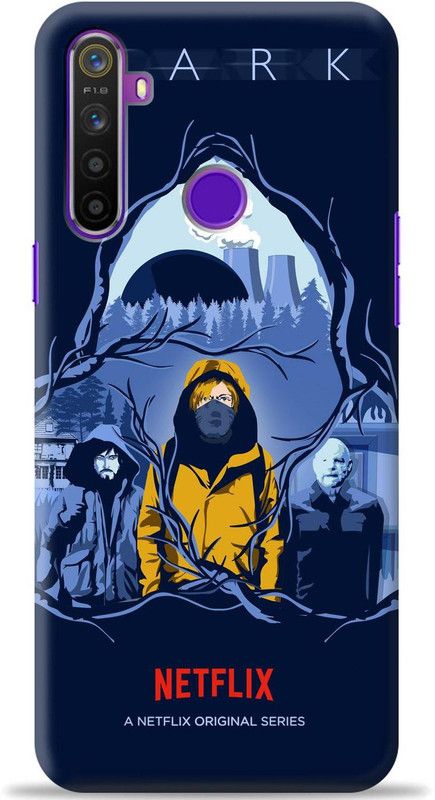 Swagr Back Cover for Realme 5s  (Blue, Shock Proof, Pack of: 1)