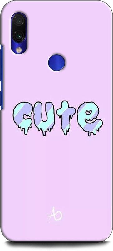 Wall Art Back Cover for Redmi Note 7 CUTE, PINK, GLITTER, COLUEFULL  (Multicolor, Dual Protection, Pack of: 1)
