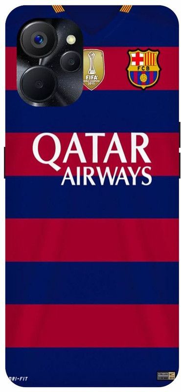 PICHKU Back Cover for REALME 9i 5G- RMX3612-FCB,BARCELONA,QATAR,AIRWAYS,FOOTBALL,SPORTS,SIGN,MESSI,RONALDO  (Red, Hard Case, Pack of: 1)