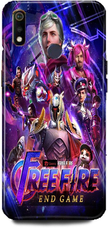Bluvver Back Cover for Realme 3i Free Fire Game Printed Back Cover  (Multicolor, Pack of: 1)