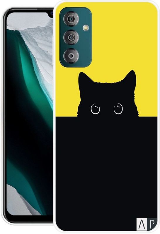 KLC Back Cover for Samsung Galaxy F23, Samsung F23  (Black, Yellow, Grip Case, Silicon)