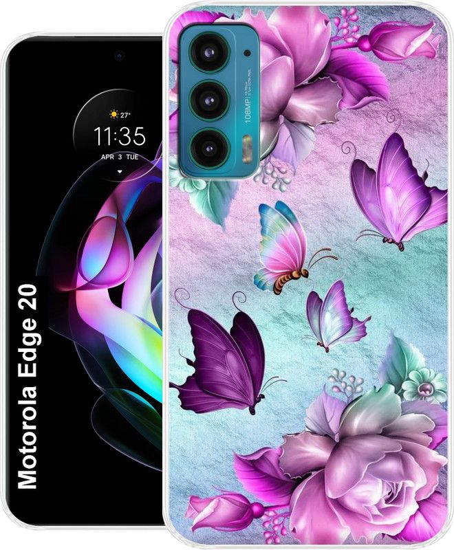 Cooldone Back Cover for Motorola Edge 20 Cases & Cover  (Multicolor, Grip Case, Silicon, Pack of: 1)