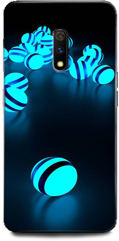 Afterglow Back Cover for Realme X LUMINESCENT, LIGHT, LUMINESCENT, SPHERES, TURQUOISE  (Multicolor, Shock Proof, Pack of: 1)
