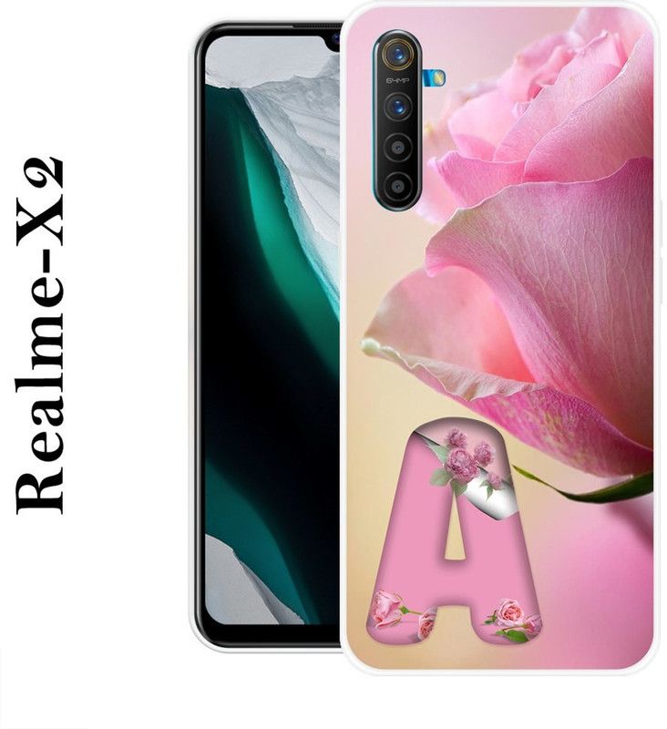 REALKING Back Cover for Realme X2  (Pink, Beige, Grip Case, Silicon)