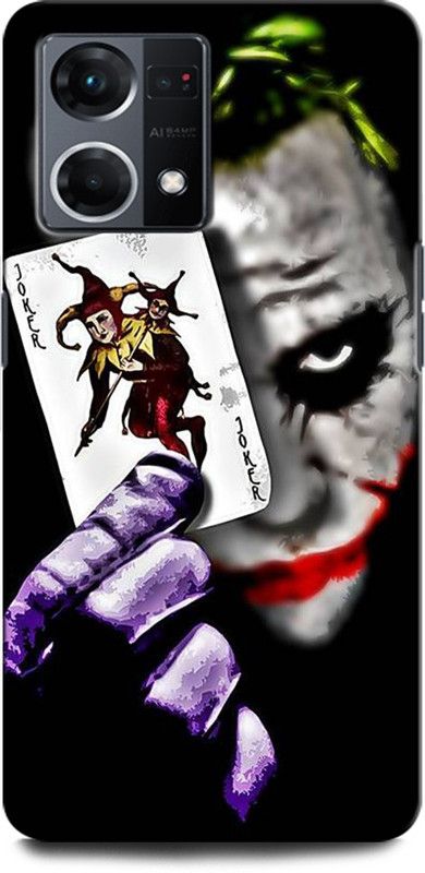 GRAFIQE Back Cover for OPPO Reno7 4G JOKER, BATMAN, HEALTH LEDGER JOKER, DARK KNIGHT, WHY SO SERIOUS  (Multicolor, Shock Proof, Pack of: 1)