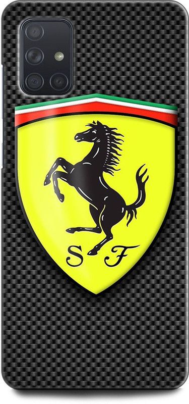 Afterglow Back Cover for SAMSUNG Galaxy A51 FERRARI, FERRARI LOGO, CAR, SPORTS CAR, SUPERCAR  (Multicolor, Shock Proof, Pack of: 1)