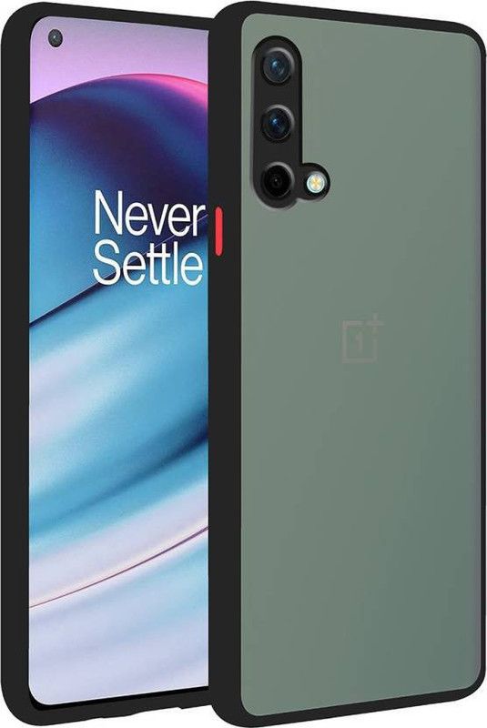 FIVE-O Back Cover for OnePlus NORD CE  (Black, Camera Bump Protector, Pack of: 1)