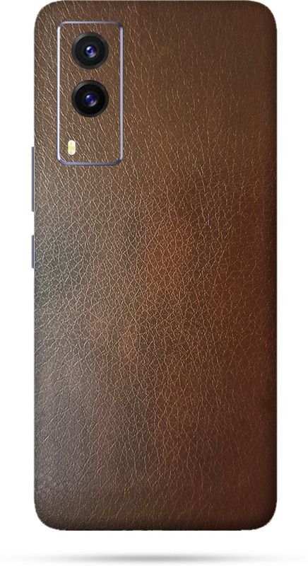Satisfactory Vivo V21e Mobile Skin  (Brown Leather Skin With Matte Finish)