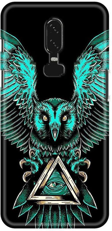 Hello Case Back Cover for OnePlus 6  (Black, Green, Pack of: 1)