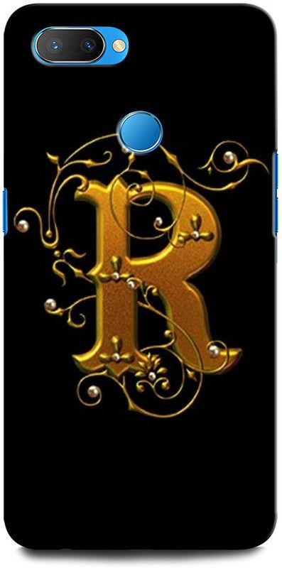INTELLIZE Back Cover for Realme 2 R, R LETTER, R ALPHABET, DESIGN  (Multicolor, Hard Case, Pack of: 1)