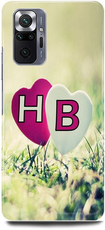 JUGGA Back Cover for Redmi Note 10 Pro Max, H LOVES B NAME,H NAME, B LETTER, ALPHABET,H LOVE B NAME  (Green, Hard Case, Pack of: 1)
