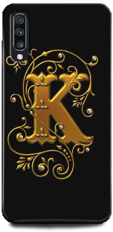 INTELLIZE Back Cover for Samsung Galaxy A70/SM-A705GZKHINS K letter,Printed  (Multicolor, Shock Proof, Pack of: 1)