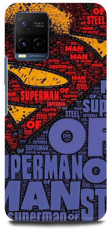 DIKRO Back Cover for Vivo Y21, V2149, SUPERMAN, LOGO, SIGN, SUPERHERO  (Purple, Hard Case, Pack of: 1)