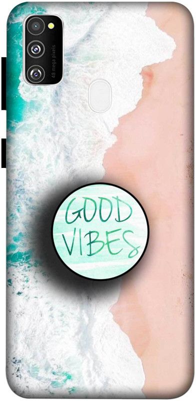 NDCOM Back Cover for Samsung Galaxy M30s Ocean Wave Good Vibes Printed  (Multicolor, Hard Case, Pack of: 1)