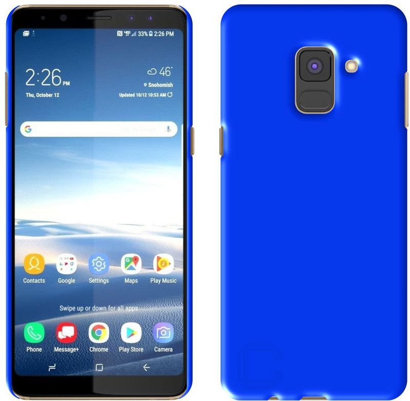 CASE CREATION Back Cover for New Samsung Galaxy J6 Plus (2018)  (Blue, Hard Case, Pack of: 1)