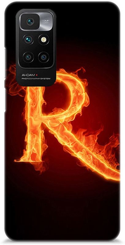 Chiraiyaa Back Cover for REDMI 10 Prime  (Black, Red, Hard Case)