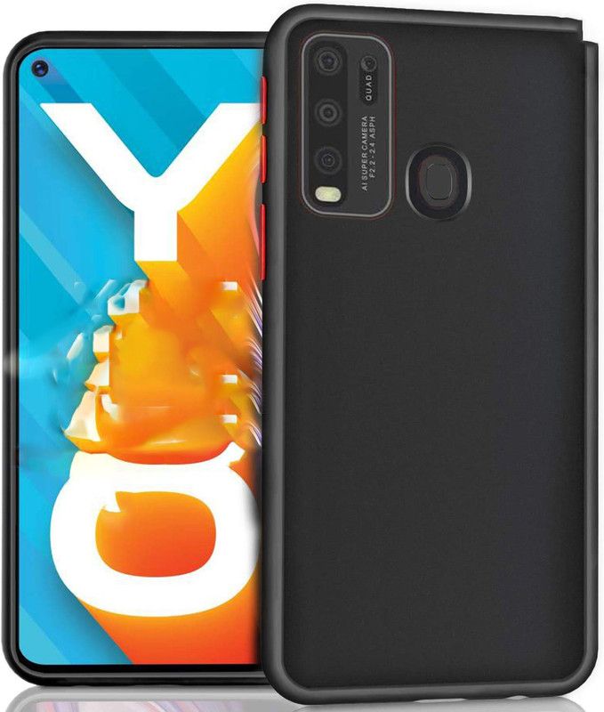 Instyle Back Cover for Vivo Y30  (Black, Pack of: 1)