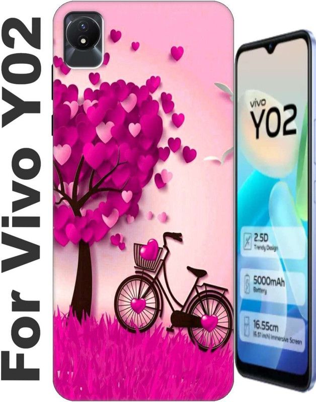 RDcon Back Cover for Vivo Y02 2517  (Yellow, Flexible, Silicon, Pack of: 1)