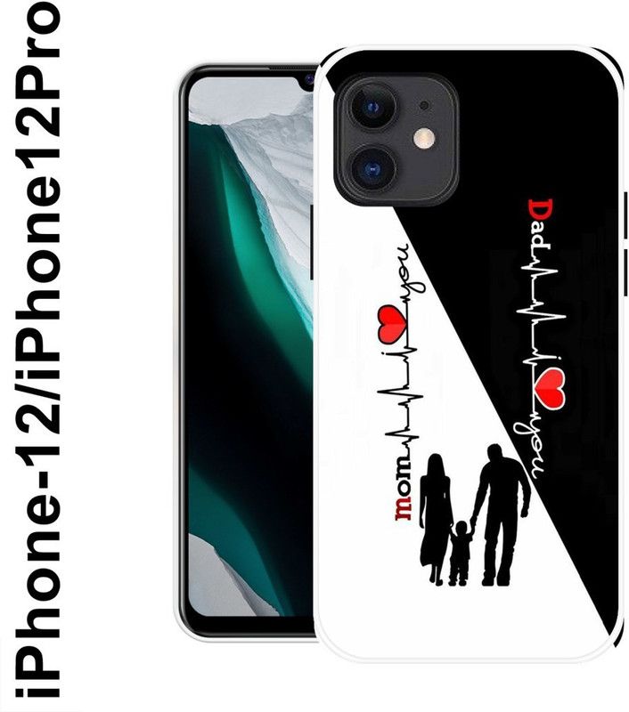 JAIKARA Back Cover for Apple iPhone 12  (Black, White, Grip Case, Silicon, Pack of: 1)