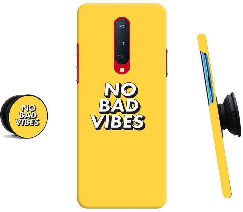HELLO CASE Back Cover for OnePlus 8  (Yellow, White)