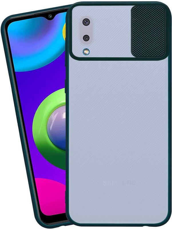Shining Stars Bumper Case for Samsung Galaxy M02  (Green, Camera Bump Protector, Pack of: 1)