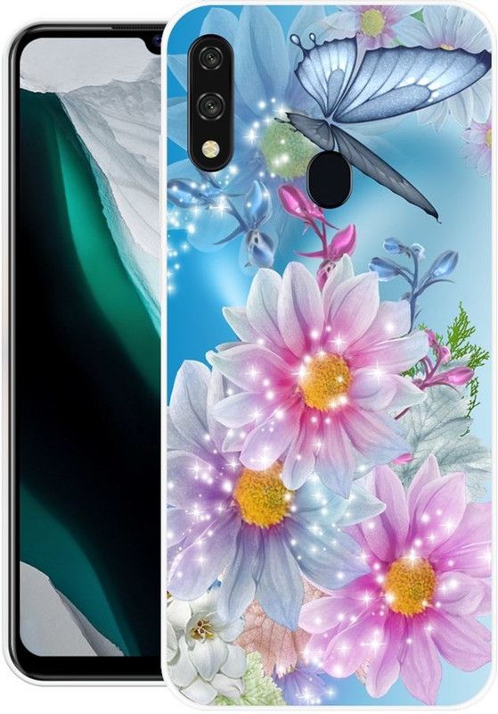 INDIALAND Back Cover for Lava Z66  (Multicolor, Grip Case, Silicon)