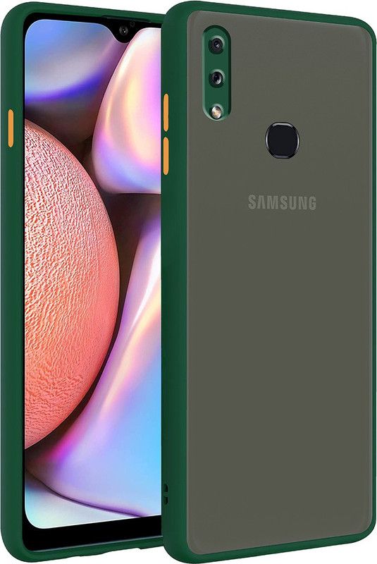 ss creation Back Cover for Samsung Galaxy A10s, Samsung Galaxy M01s Matte Finish Smoke Cover  (Black, Pack of: 1)