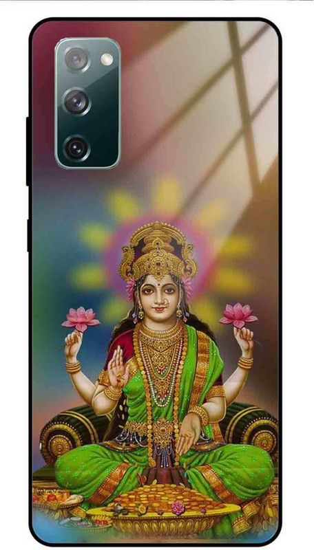 NDCOM Back Cover for Samsung Galaxy S20 FE 5G Laxmi Maa Printed Glass Case  (Multicolor, Grip Case, Pack of: 1)