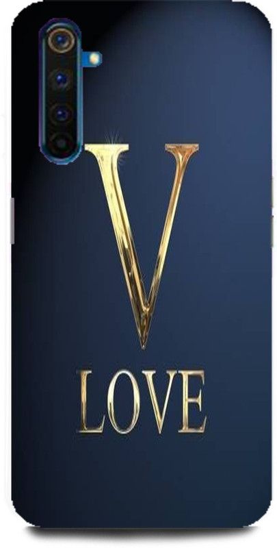 MP ARIES MOBILE COVER Back Cover for Realme 6 Pro,V,letter,V,alphabet,V,love,V,name  (Multicolor, Hard Case, Pack of: 1)