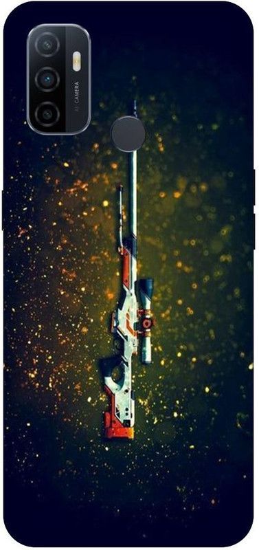 THE NARAYANA COLLECTIONS Back Cover for OPPO A53-CPH2127-AWM,GUN,PUBG,SKIN,GAME  (Multicolor, Hard Case, Pack of: 1)