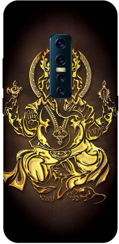 SSMORYA Back Cover for Vivo V17 Pro/Vivo 1909 God Ganesh Printed Back Cover  (Multicolor, Waterproof, Pack of: 1)