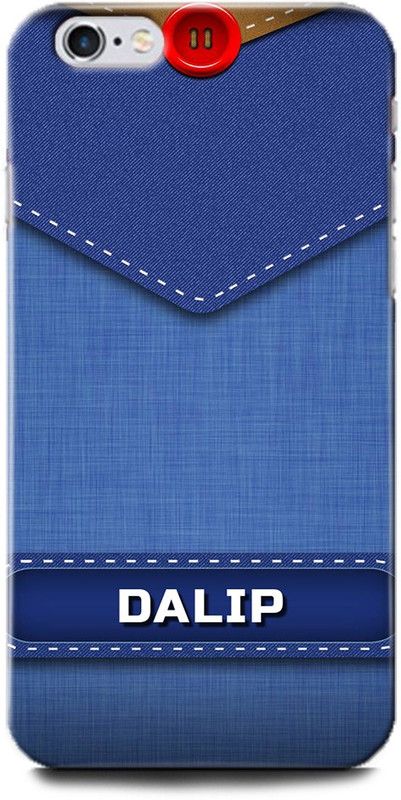 WallCraft Back Cover for Apple iPhone 6s DALIP NAME, D LETTER, BLUE, JEANS, ALPHABET, DESIGN  (Multicolor, Dual Protection, Pack of: 1)