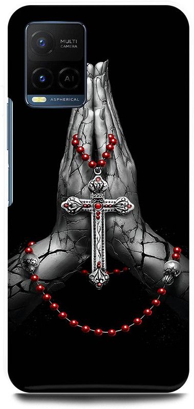 play fast Back Cover for Vivo Y21T, V2135 JESUS, CROSS, GOD, CHRIST  (Black, Hard Case, Pack of: 1)