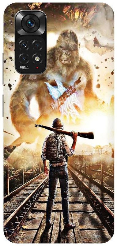 THE NARAYANA COLLECTIONS Back Cover for REDMI NOTE 11s-PUBG,GAME,GODZILL,EVENT  (Multicolor, Hard Case, Pack of: 1)