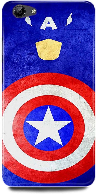 FUGGA Back Cover for vivo Y55S, 1606, CAPTAIN, AMERICA, AVENGER, AVENGERS, SOLDIER  (Blue, Hard Case)