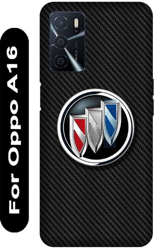SSMORYA Back Cover for OPPO A16, Black Printed  (Multicolor, Hard Case, Pack of: 1)
