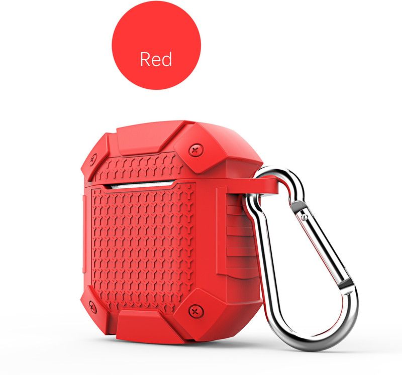 Kshema Silicone Press and Release Headphone Case  (RED)