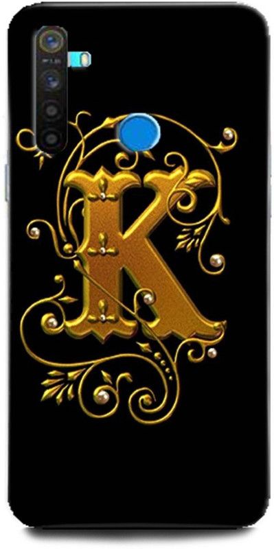 GRAFIQE Back Cover for Realme 5s/ K Name Back Cover, K Letter Symbols, K Letter, K Alphabet  (Multicolor, Shock Proof, Pack of: 1)